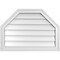Ekena Millwork Octagonal Top Surface Mount PVC Gable Vent w/ 2"W x 1-1/2"P Brickmould Frame, 28"W x 20"H GVPOT28X2002SN - alternate 1